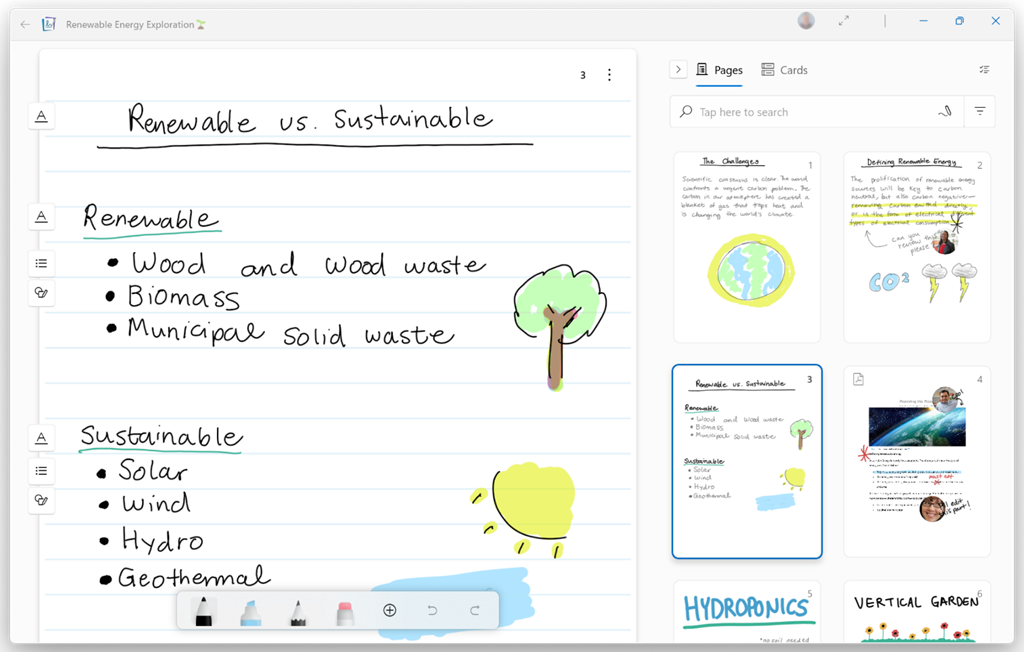 Microsoft Journal app