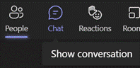 Show People or Chat panes