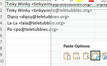 Transpose Paste Special