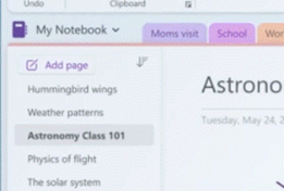 New OneNote UI