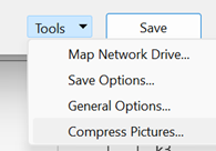 Tools from Save As dialog