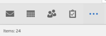 Outlook 2016 navigation bar